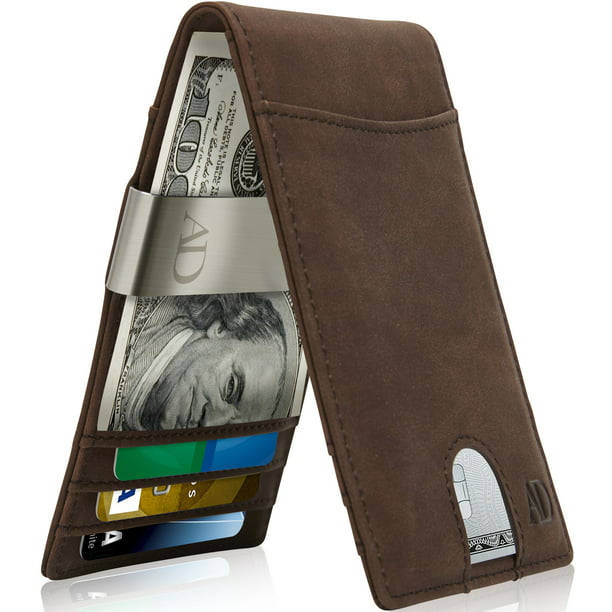 Various Credit Card Holder Pocket Wallet Slim Money Clip Men's Purse Minimalist